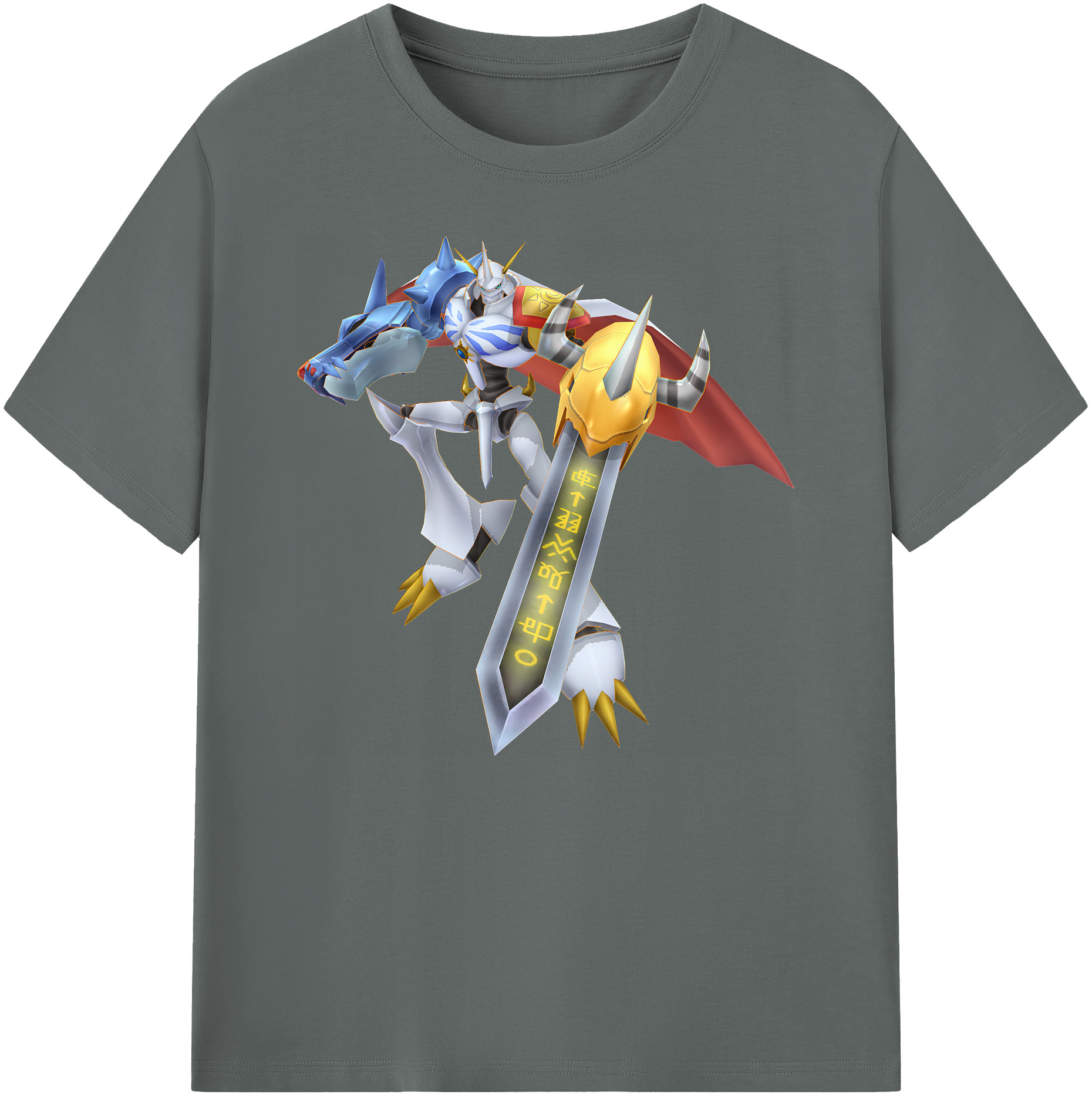 （画像用） Digimon デジタルモンスター/デジモン 綿100％ メンズ半袖Tシャツ｜肌触りやわらか＆通気性